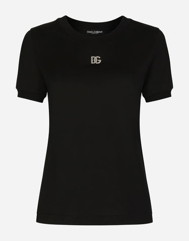 Tričko Dolce & Gabbana Tshirt Manica Corta Čierna | F8T00ZG7B3UN0000, 0