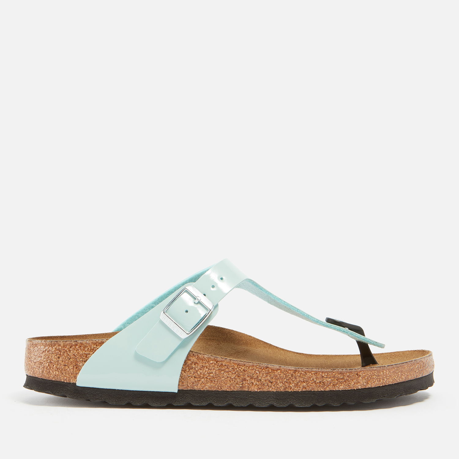 Tenisky a topánky Birkenstock Women's Gizeh Patent Leather Sandals - UK 3.5 Modrá | 1026964, 0
