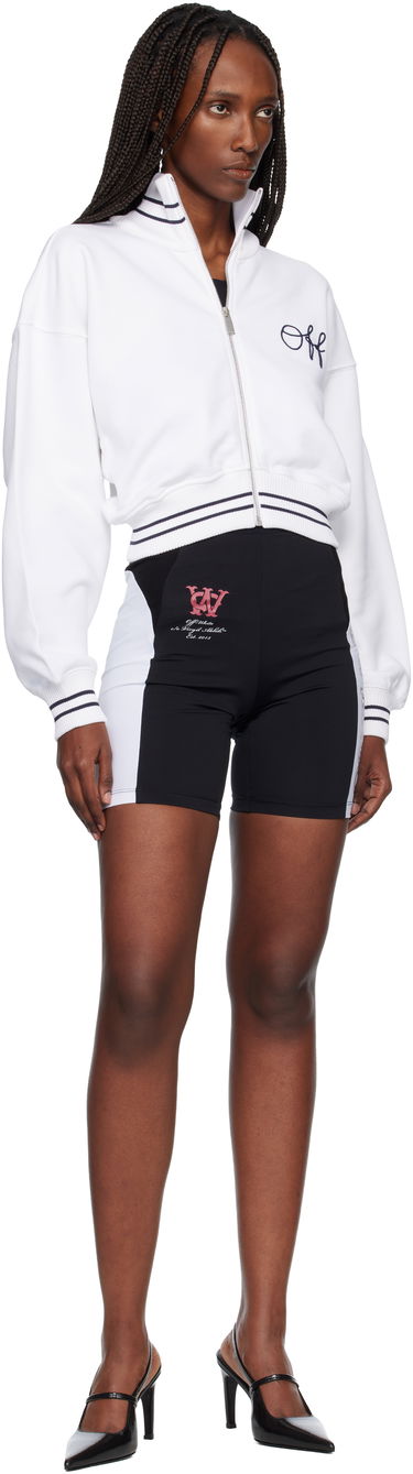 Bunda Off-White Script Logo Regular Zip-Up Jacket Biela | OWBE008F25FLE0010148, 3