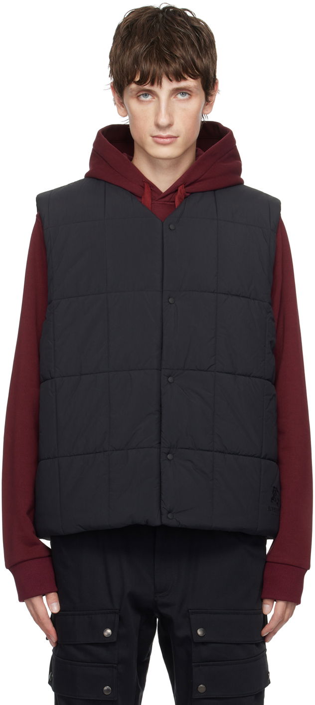 Vesta Burberry Black Quilted Puffer Vest Čierna | 8074275, 0