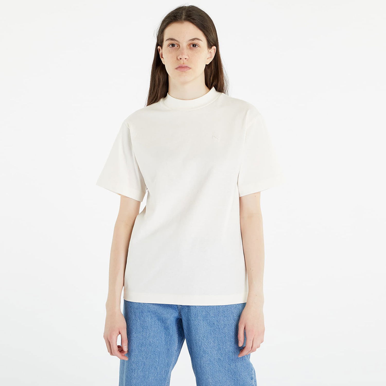 Tričko Puma x YONA SUNPŌ Mock Neck Tee Biela | 53797765, 0
