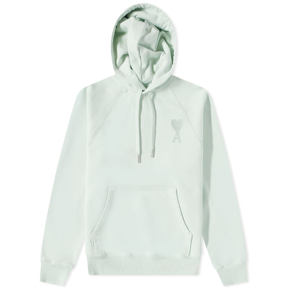Mikina AMI Tonal Heart Popover Hoody Zelené | USW202-747441, 0