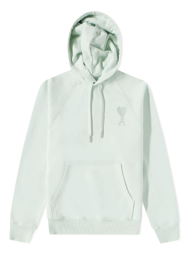 Mikina AMI Tonal Heart Popover Hoody Zelené | USW202-747441