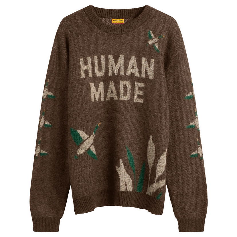 Sveter Human Made Human Made Graphic Knit Sweater Rôznofarebný | HM30CS014-BRN