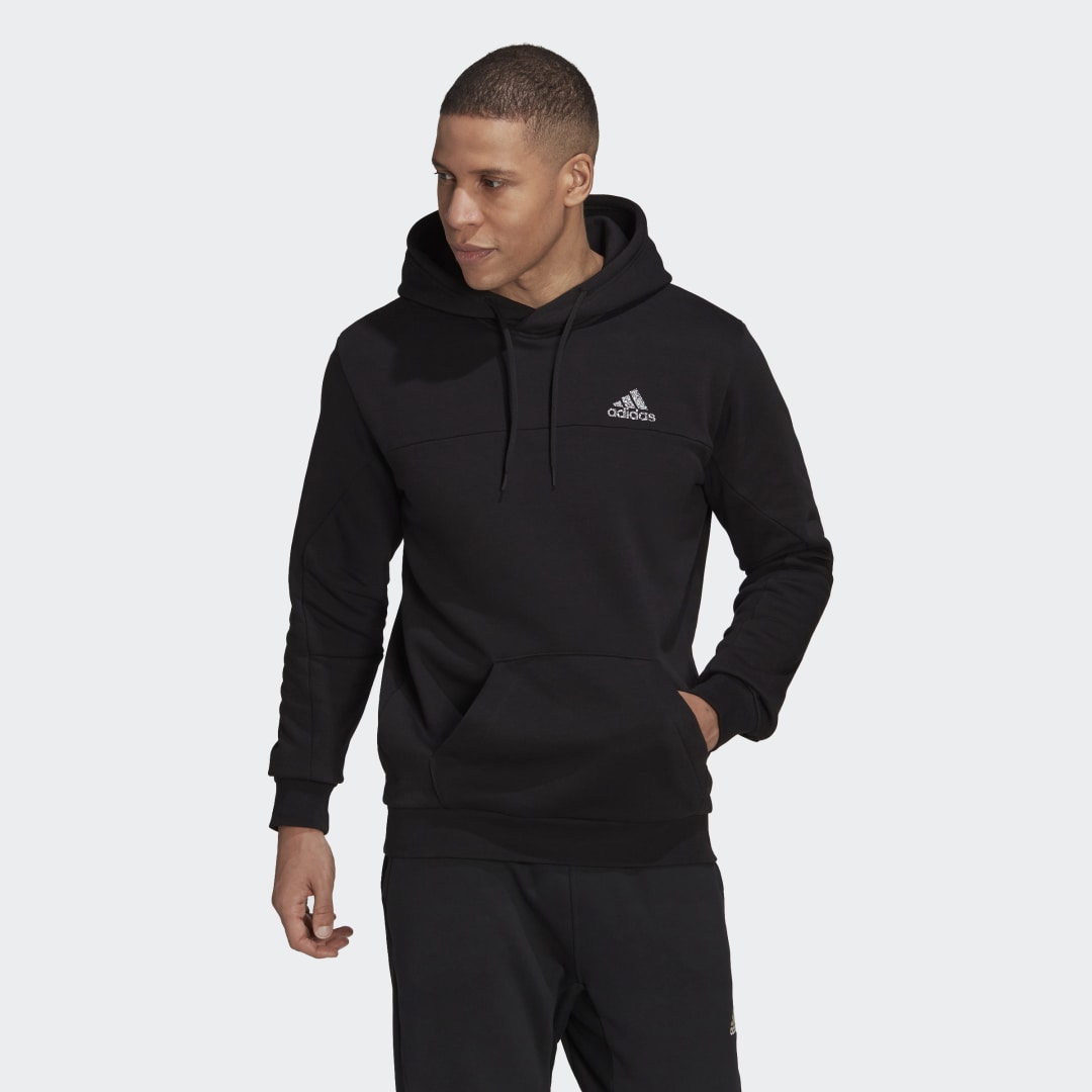 Mikina adidas Originals Mikina Stadium Fleece Badge of Sport Čierna | HL1599, 1