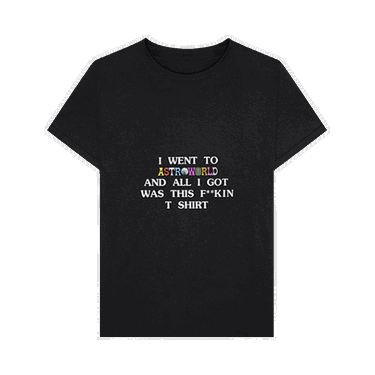 Tričko Cactus Jack by Travis Scott I Went To Astroworld T-Shirt Čierna | 1945 1FW180103AIWT BLAC, 0