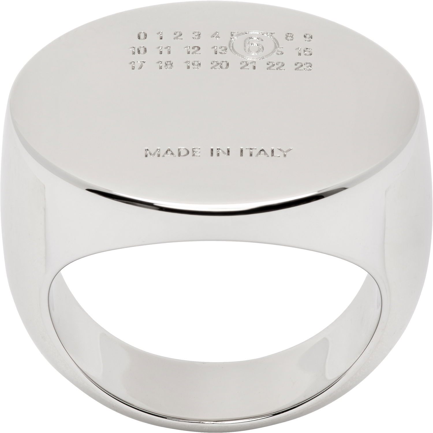 Prsteň Maison Margiela MM6 Maison Margiela Oval Numeric Ring Metalická | SM7UQ0108 P8601, 0