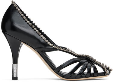 Tenisky a topánky CHLOÉ Chloé Leonie Crystal-Embellished Slingback Heels Čierna | CHC25S07LPP, 0