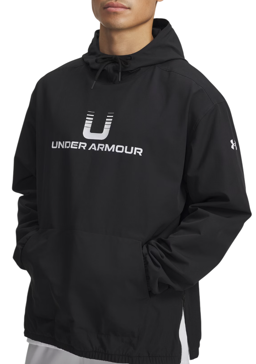 Mikina Under Armour Unstoppable Woven Hoodie Čierna | 6003864-001