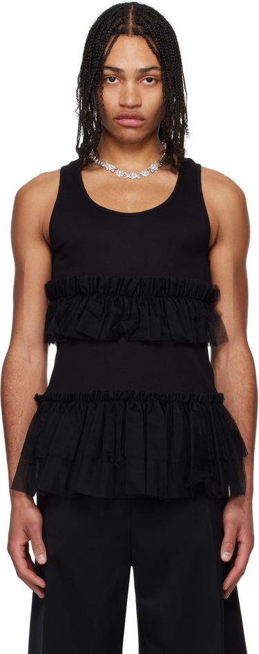 Tielko Simone Rocha Simone Rocha Tutu Hem Tank Top Čierna | 5334 0553, 0