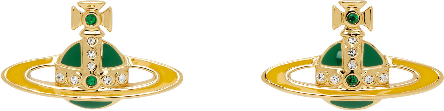 Náušnice Vivienne Westwood Vivienne Westwood Small Neo Bas Relief Earrings Žltá | 62010039-02R855-, 0
