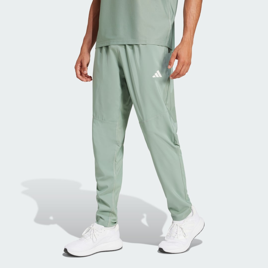 Nohavice adidas Performance Own the Run Training Pants Zelené | JD2247, 0