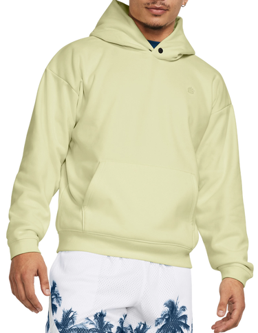 Mikina Under Armour Curry Greatest Relaxed Fit Pullover Hoodie with Snap Buttons Zelené | 1380325-785, 0