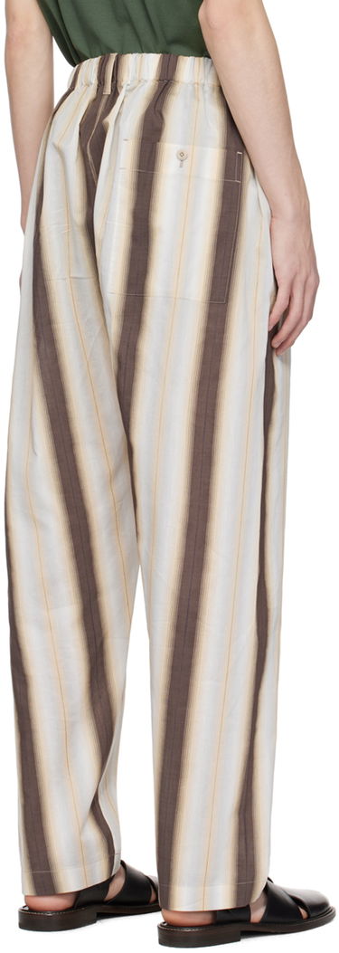 Nohavice LEMAIRE Lemaire Relaxed Striped Trousers Hnedá | PA1047 LF1259, 2