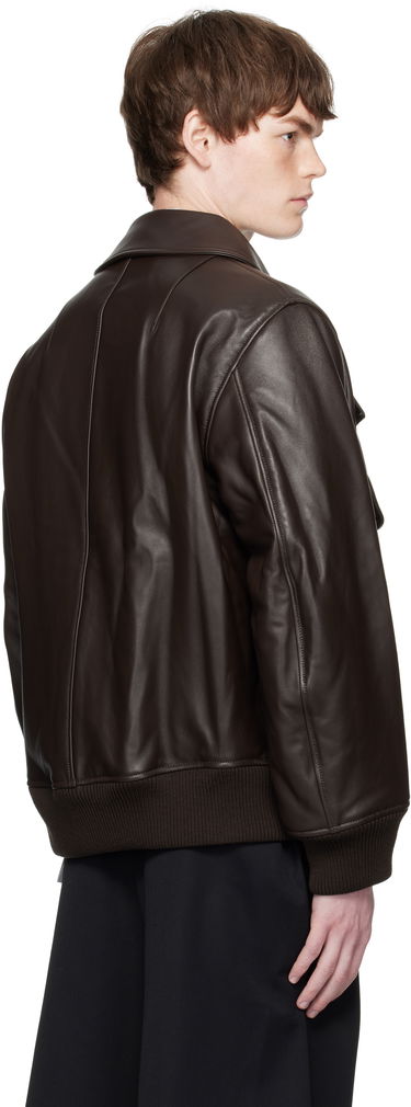 Bomber bunda Simone Rocha Simone Rocha Oversized Multi-Pocket Aviator Jacket Hnedá | 6130 0456, 2