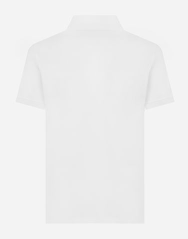 Polo tričko Dolce & Gabbana Cotton Piqué Polo-shirt With Branded Tag Biela | G8PL4TG7F2HW0800, 1