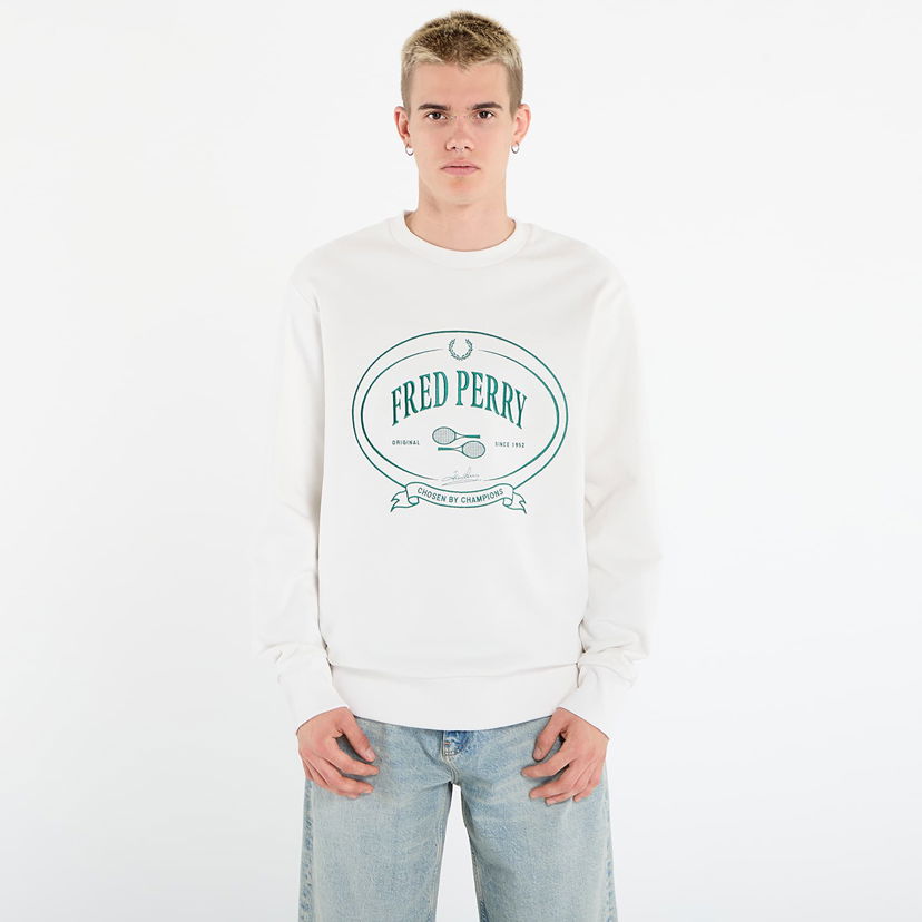 Mikina Fred Perry Fred Perry Chosen By Champions Sweatshirt Biela | M1605 129