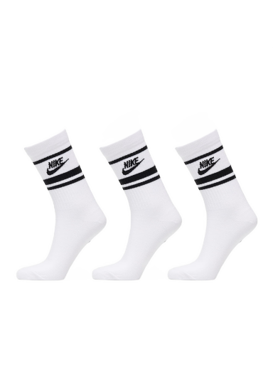 Spodná bielizeň a ponožky Nike Everyday Essential Crew Socks 3-Pack Biela | DX5089-103