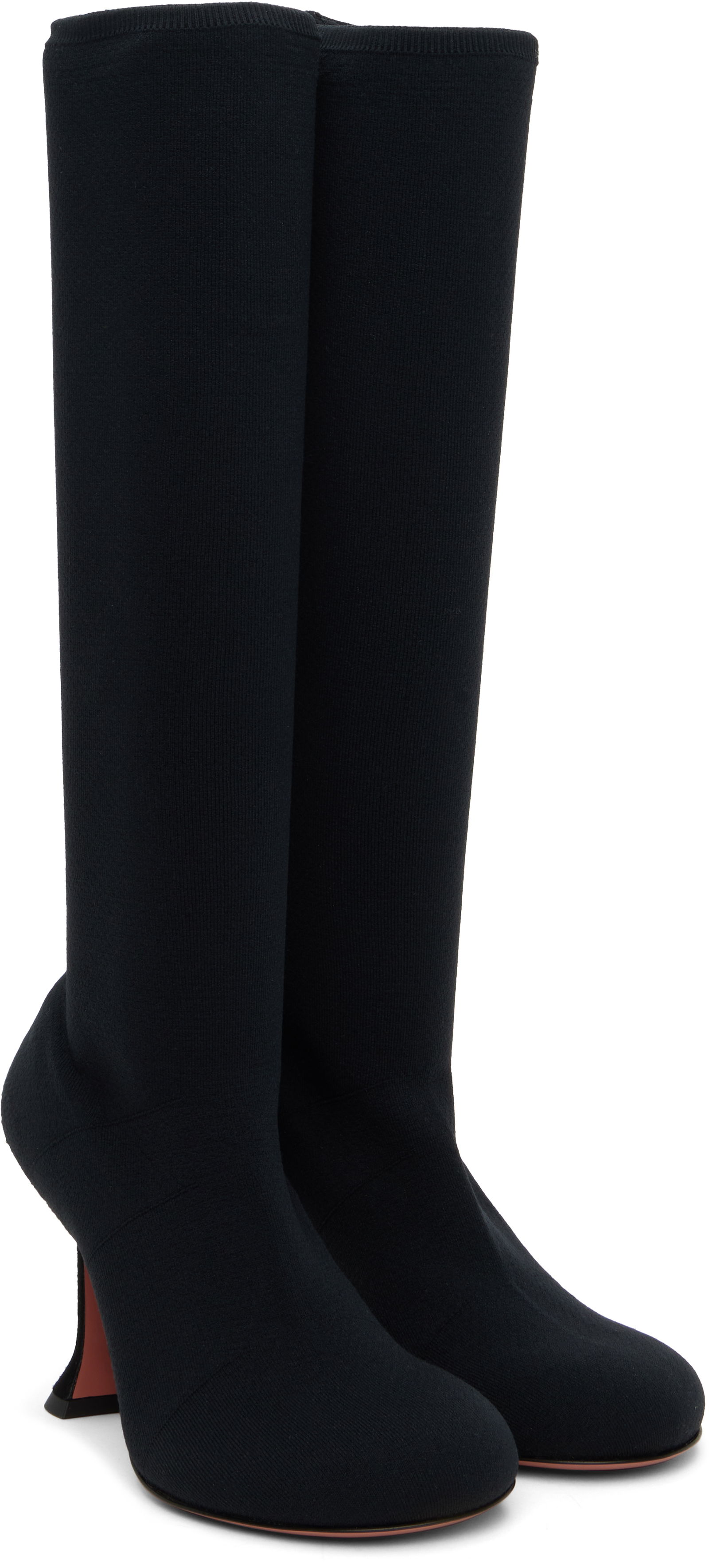 Amina Muaddi Veneda Stretch Tall Boots