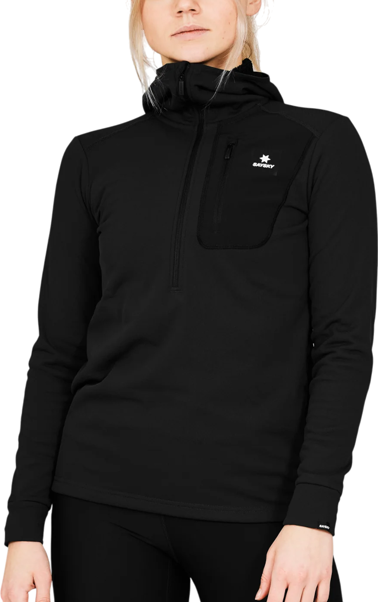 Mikina Saysky Saysky Combat Half Zip Fleece Hoodie Čierna | nwrho30c-901, 0