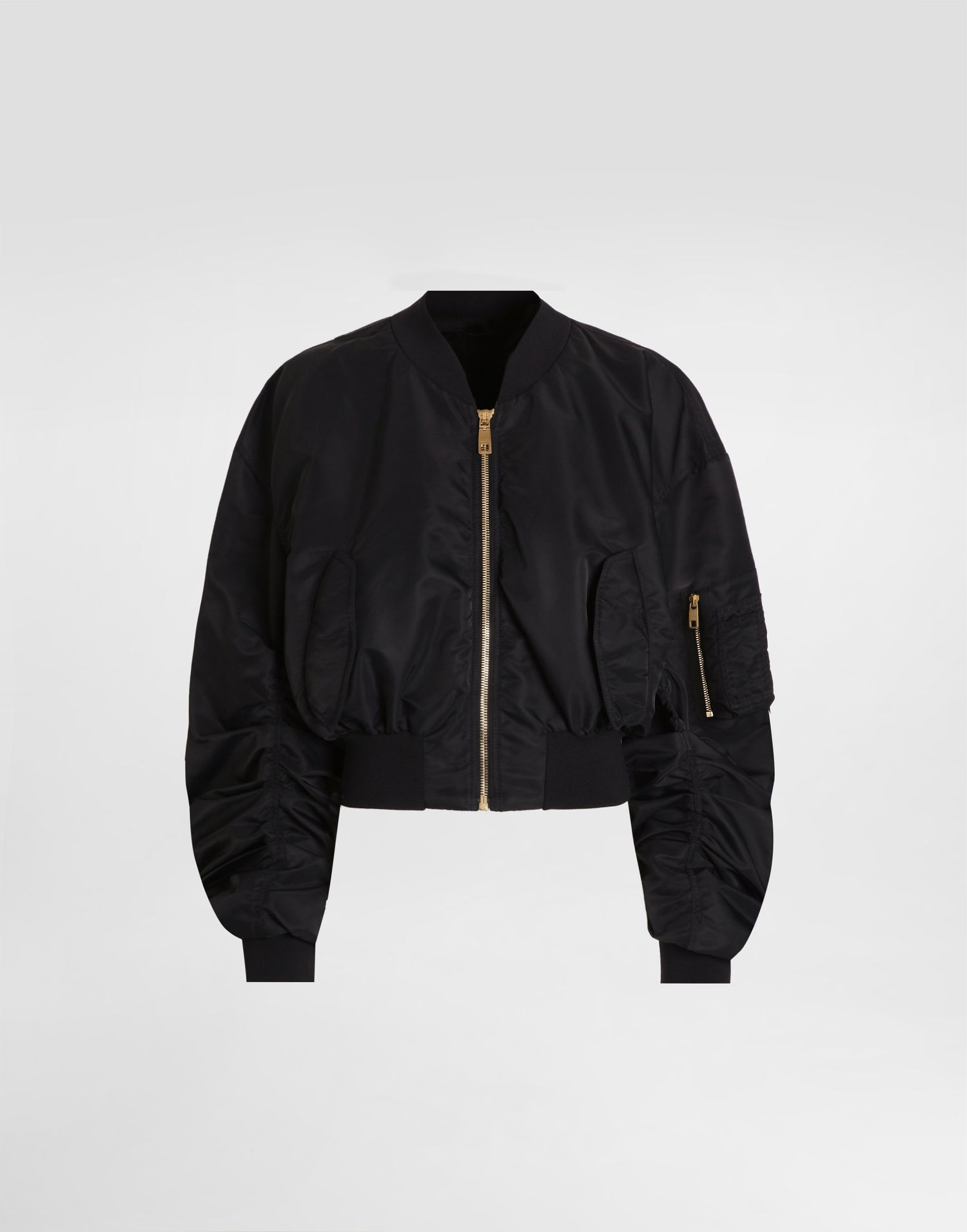 Bomber bunda Dolce & Gabbana Nylon Gabardine Bomber Jacket Woman Collection Čierna | F9T51TFUS3DN0000, 0