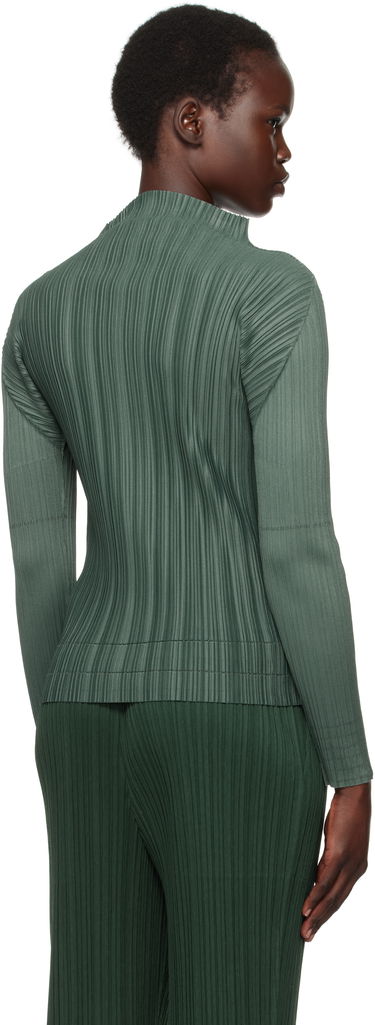 Sveter Pleats Please Issey Miyake Issey Miyake Pleats Please Soft Pleats Mock Neck Top Zelené | PP48JK934, 2