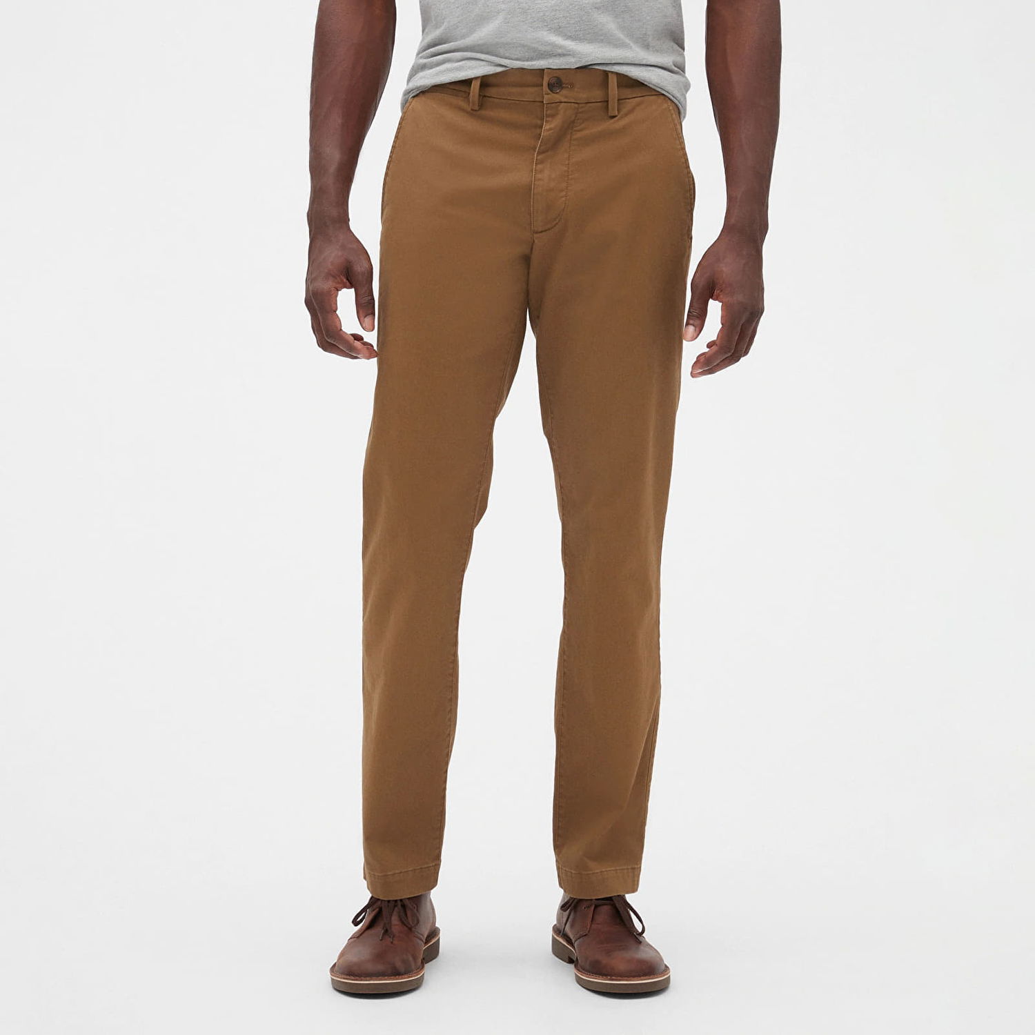 Nohavice GAP Chino Straight Fit Pants Palomino Brown Global Hnedá | 500359-03, 0