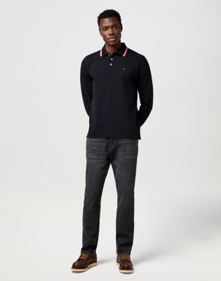 Džínsy Wrangler Wrangler Greensboro Straight Jean Ashley 44 x 32 Čierna | 112371640:44:32, 1