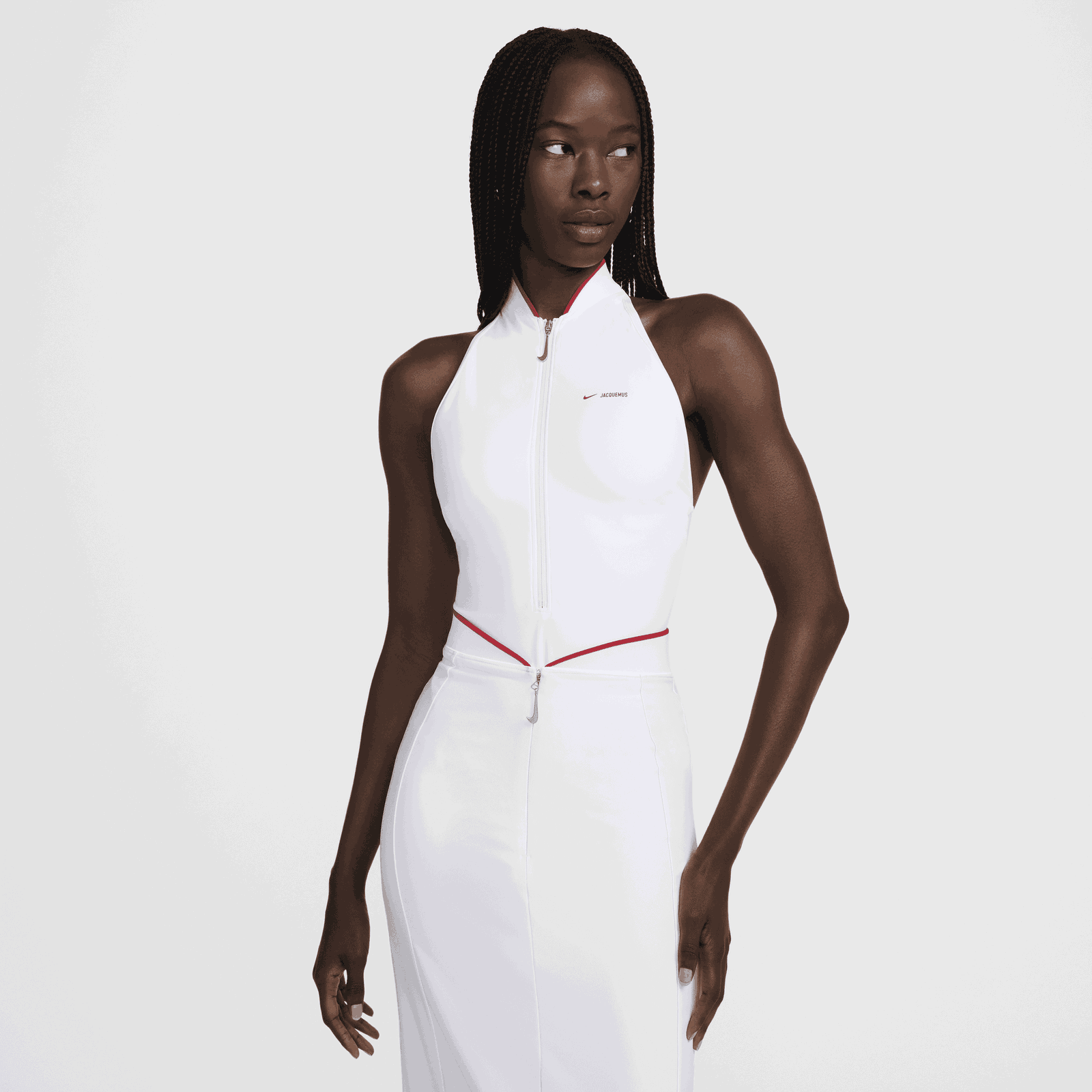 Jacquemus x High-Neck 1-Piece Swimsuit