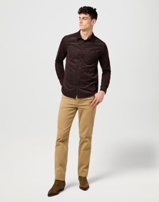 Košeľa Wrangler Wrangler Regular Fit Corduroy Shirt Hnedá | 112371528:XXL, 1