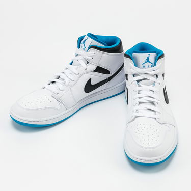 Tenisky a topánky Jordan Air Jordan 1 Mid "Laser Blue" Biela | 554724-141, 2