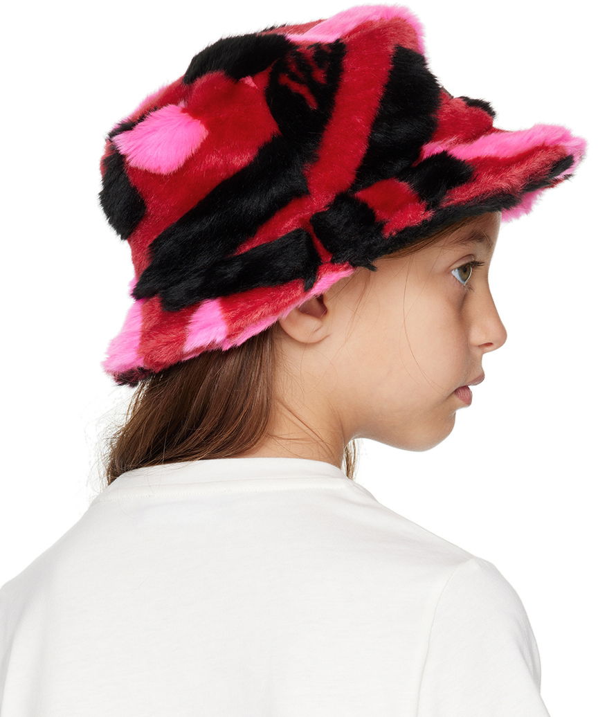 Klobúk Versace Kids 'La Greca' Faux Fur Bucket Hat Rôznofarebný | 1001932_1A05277, 1