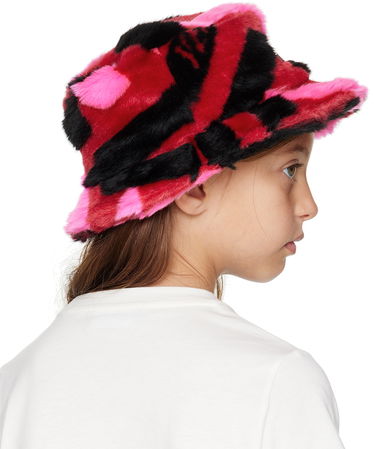 Klobúk Versace Kids 'La Greca' Faux Fur Bucket Hat Rôznofarebný | 1001932_1A05277, 1