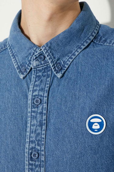 Košeľa AAPE by A Bathing Ape AAPE Relaxed Denim Shirt Modrá | AAPSTM8480XXM, 5