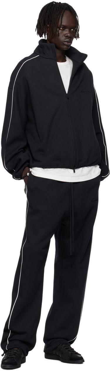 Bunda Fear of God ESSENTIALS Modern Fit Fleece Track Jacket Čierna | 202SP256890F, 3