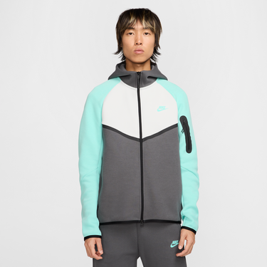 Mikina Nike Sportswear Tech Windrunner Fleece Full-Zip Hoodie Tyrkysová | HV6512-068, 0