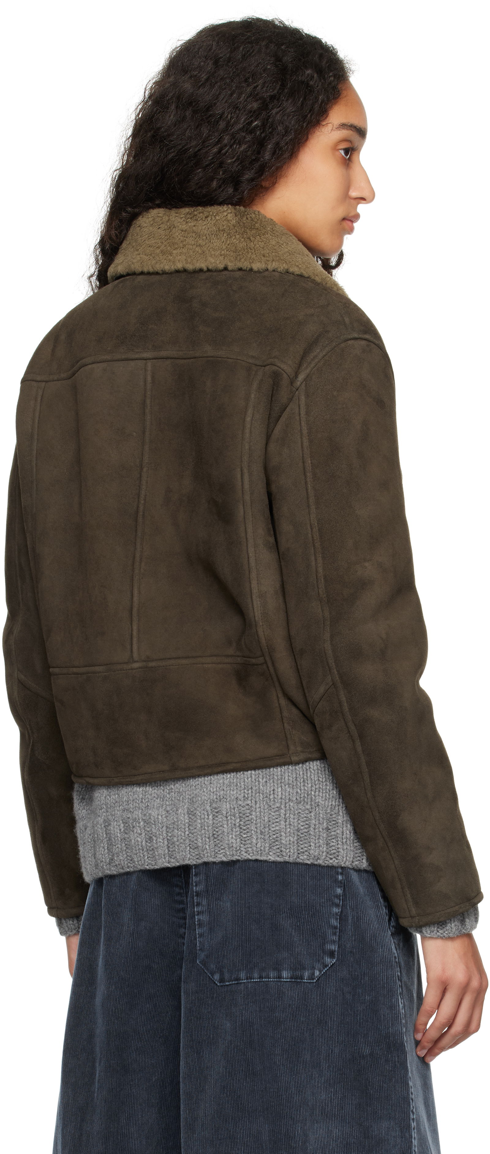 YMC Pepper Shearling Cropped Jacket