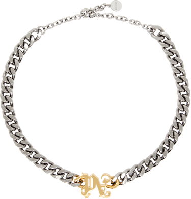 Náhrdelník Palm Angels Chain Necklace With Monogram Metalická | PMOB017C99MAT0017276, 2