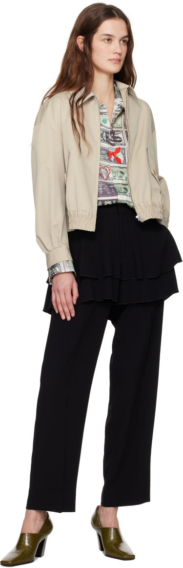 Bunda UNDERCOVER UNDERCOVER  Cropped Elastic Waistband Jacket Béžová | UP1E1203-1, 3