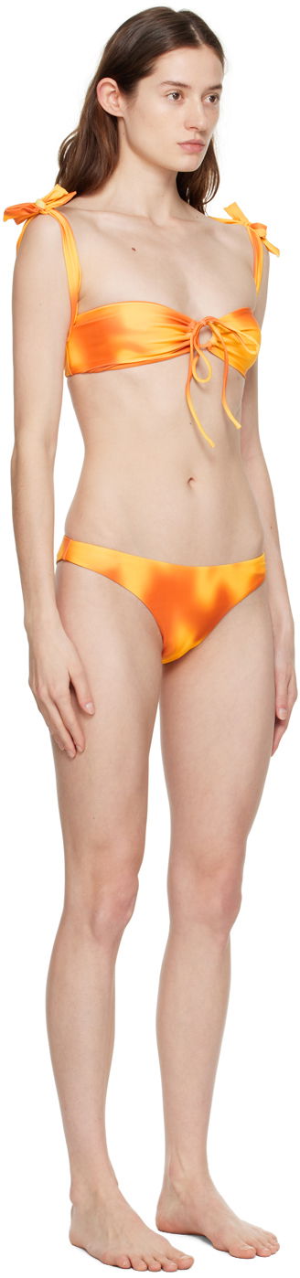 Plavky GUIZIO Guizio Mona Tie-Front Bikini Oranžová | MB 5, 1