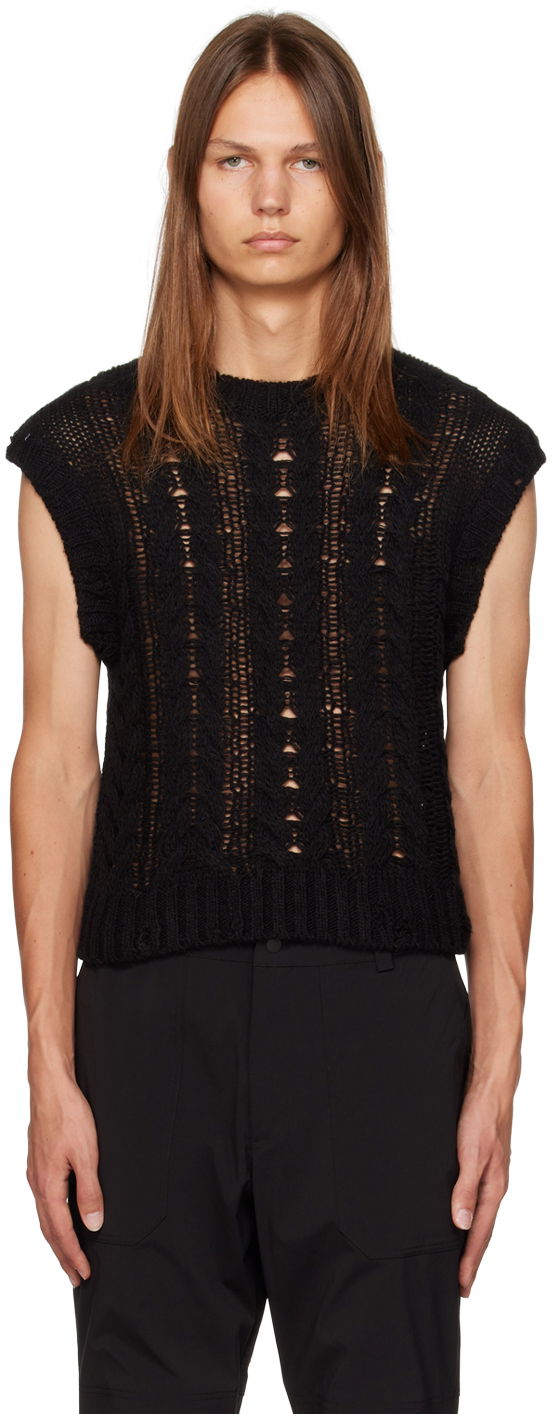 Sveter Han Kjøbenhavn Han Kjobenhavn Crewneck Knitted Sweater Vest Čierna | M-132697, 0