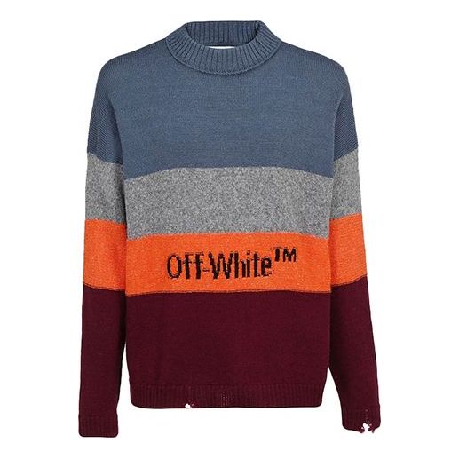 Sveter Off-White Stripe Sweater Rôznofarebný | OMHE016F19E370281910