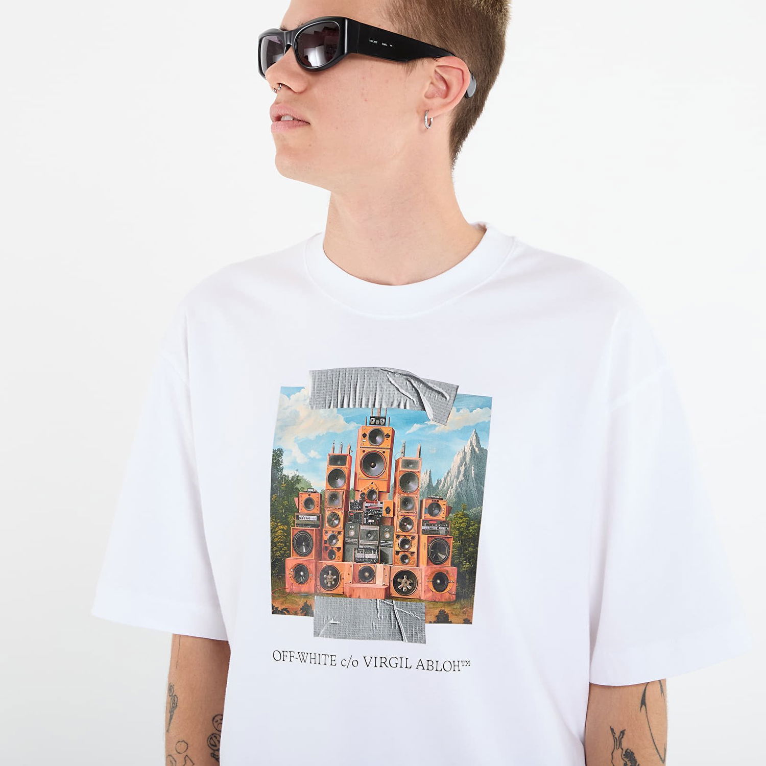 Tričko Off-White Off-White Train Off Skate S/S T-Shirt Biela | OMAA120F25JER0040110, 1