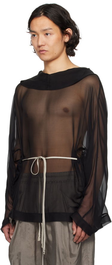Sveter Rick Owens Rick Owens Hollywood Hooded Tunic Čierna | RR01E5702 S, 3