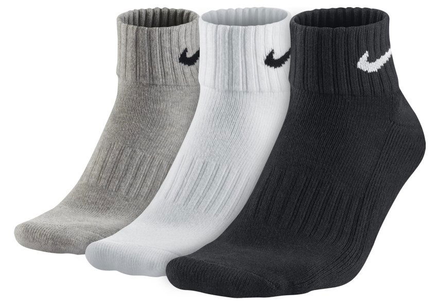 Cotton Quarter Socks 3-Pack