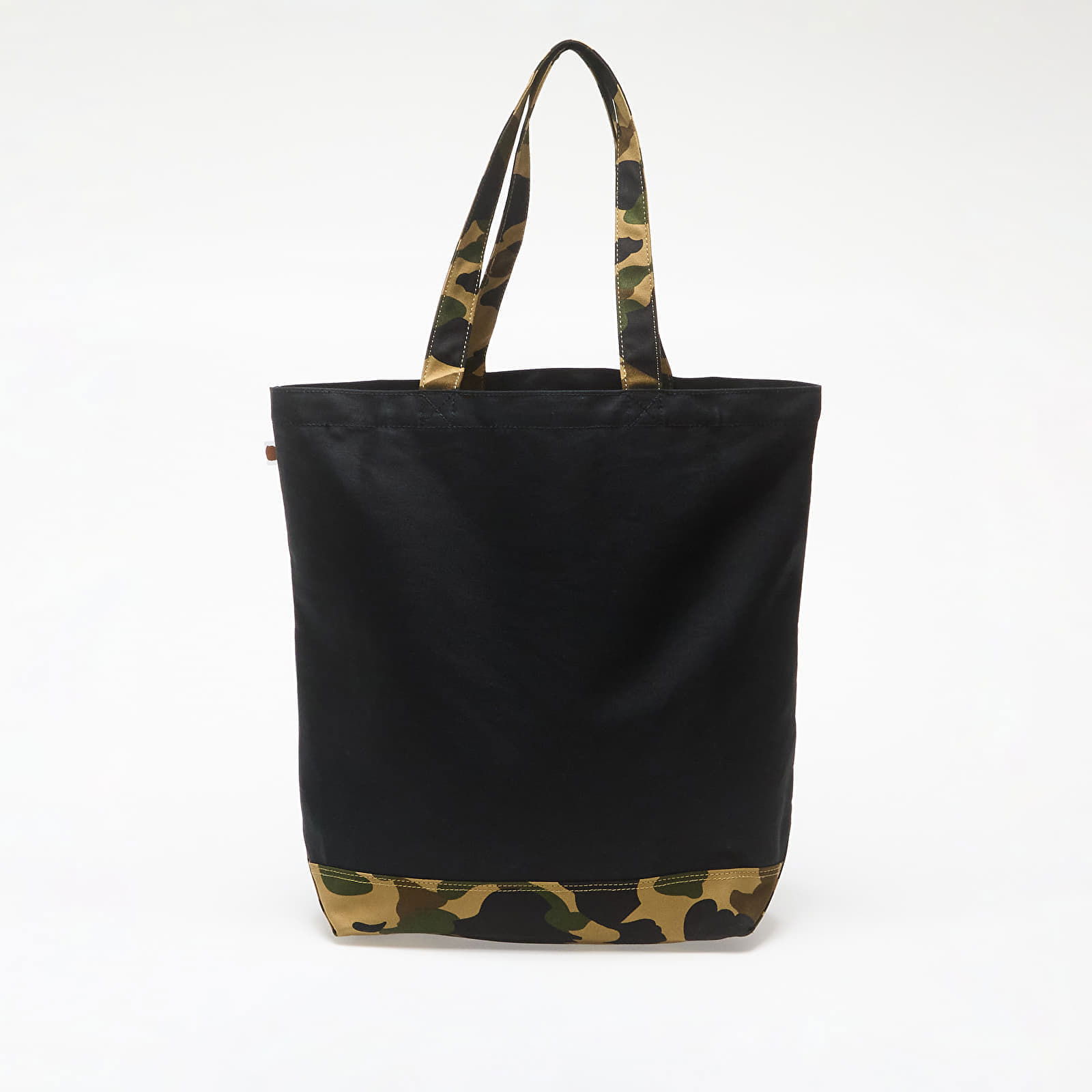 A BATHING APE 1St Camo Ape Head Tote Bag Black Universal