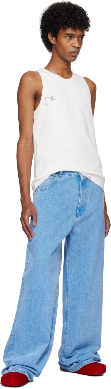 Džínsy Marni Marni Organic Wide-Leg Jeans Modrá | PUJU0103A0 USCW91, 3