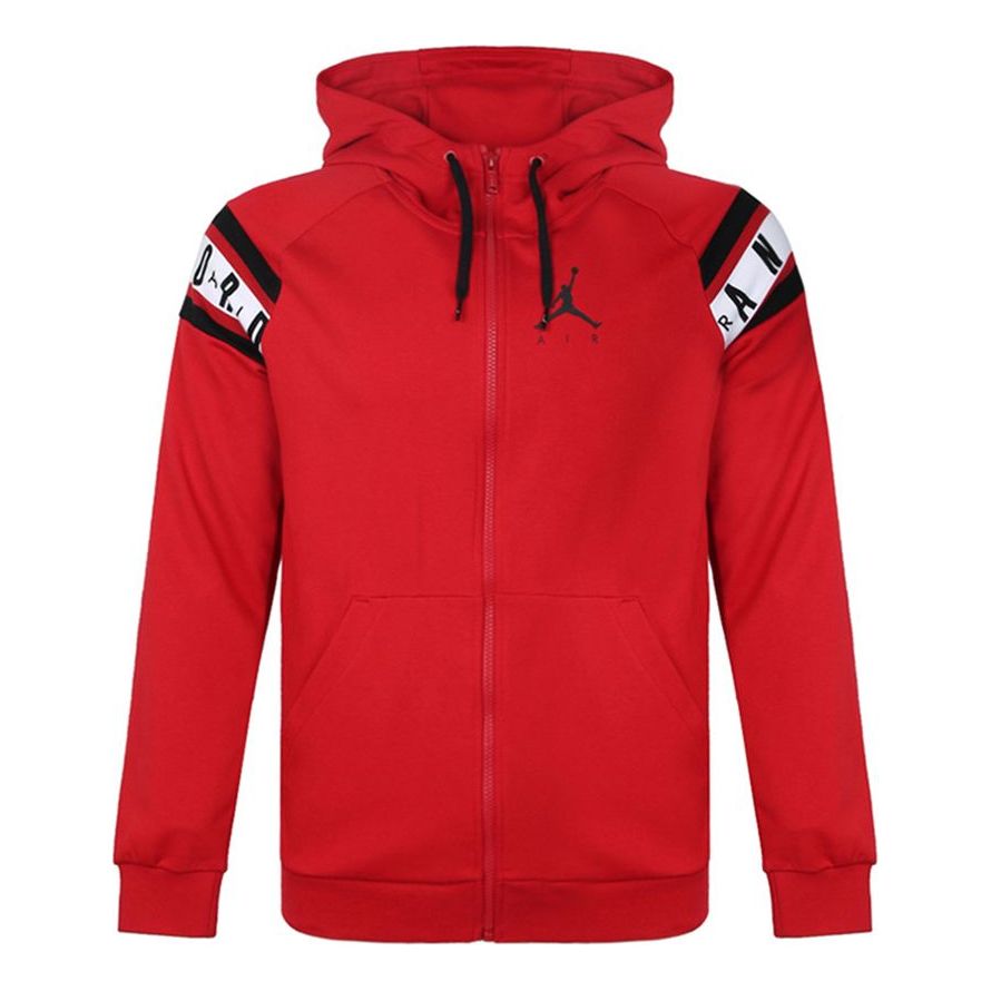 Mikina Jordan Jordan Air Long Sleeve Hooded Jacket Červená | AR2249-687, 0