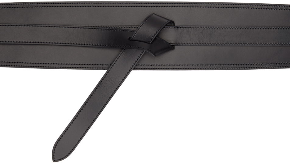 Opasok ISABEL MARANT Isabel Marant Moshy Tie Leather Waist Belt Šedá | 22HCE0804-22H008A, 0