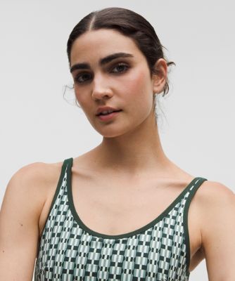 Súprava lululemon Geometric Pattern Cropped Tank Top B/C Cups Medium Support & Tennis Skirt Set Zelené | prod20002043, 9